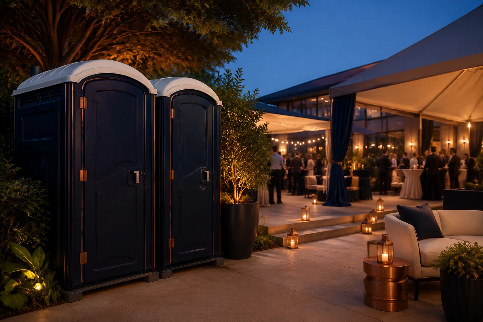 Portable restroom rental planning for Trenton, ME