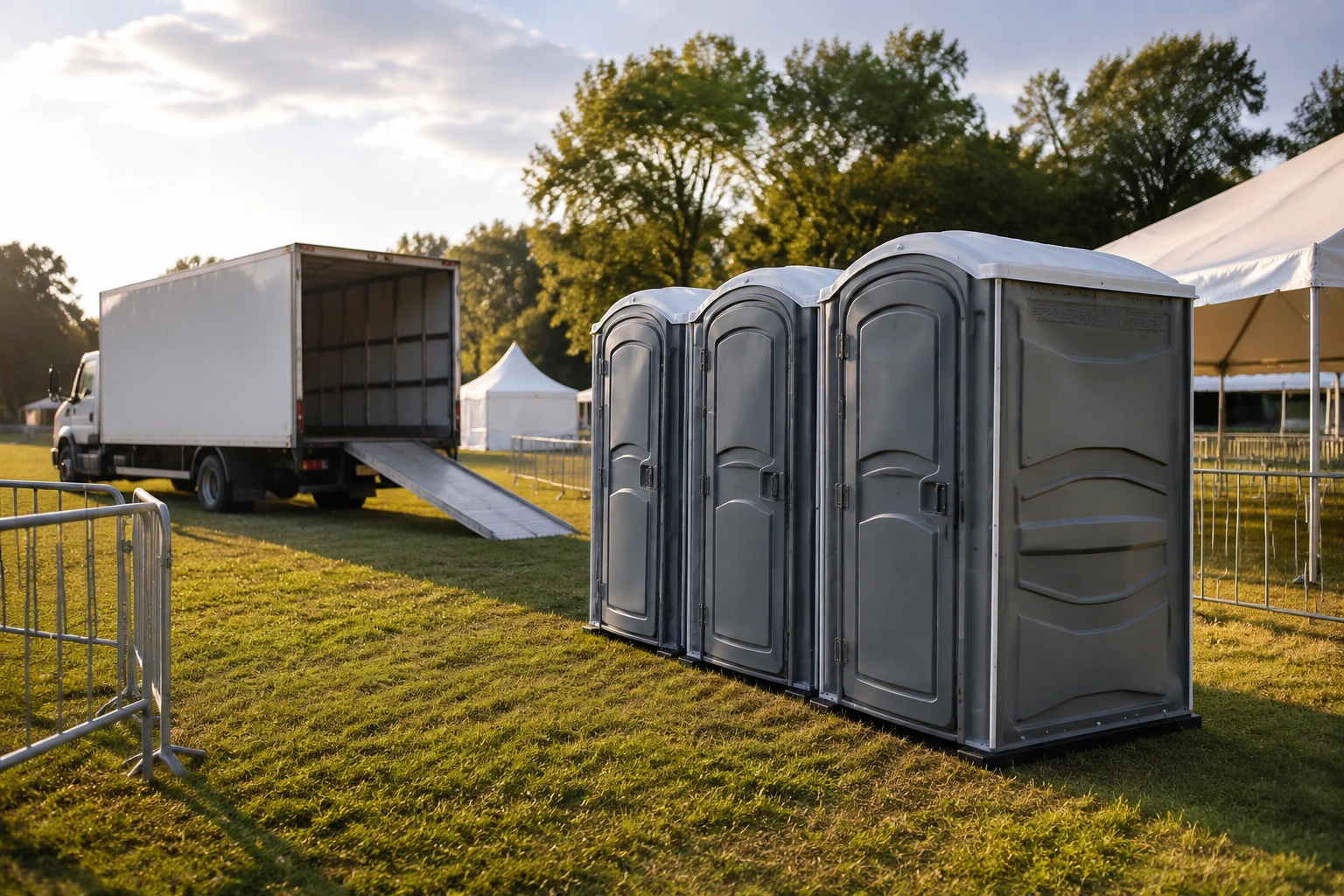 Portable restroom rental planning for Franklin, ME